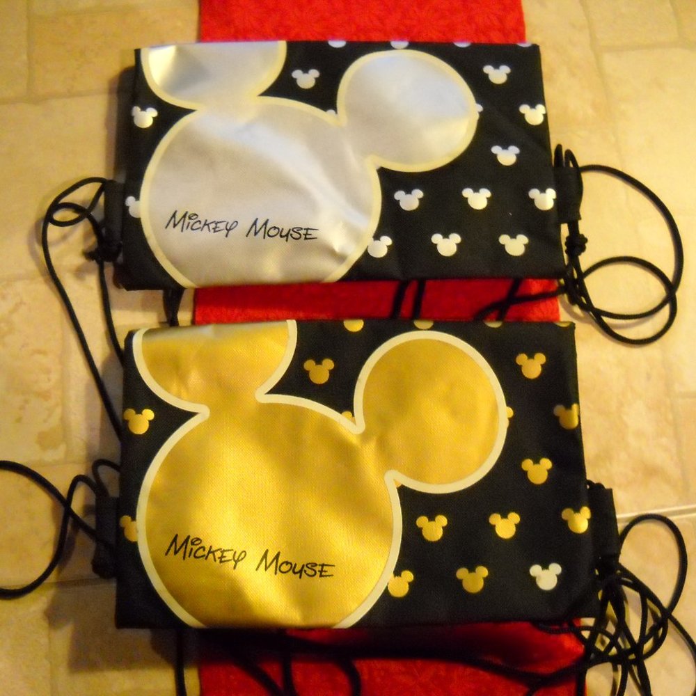 2 Disney Mickey Mouse Drawstring Backpack - image 2